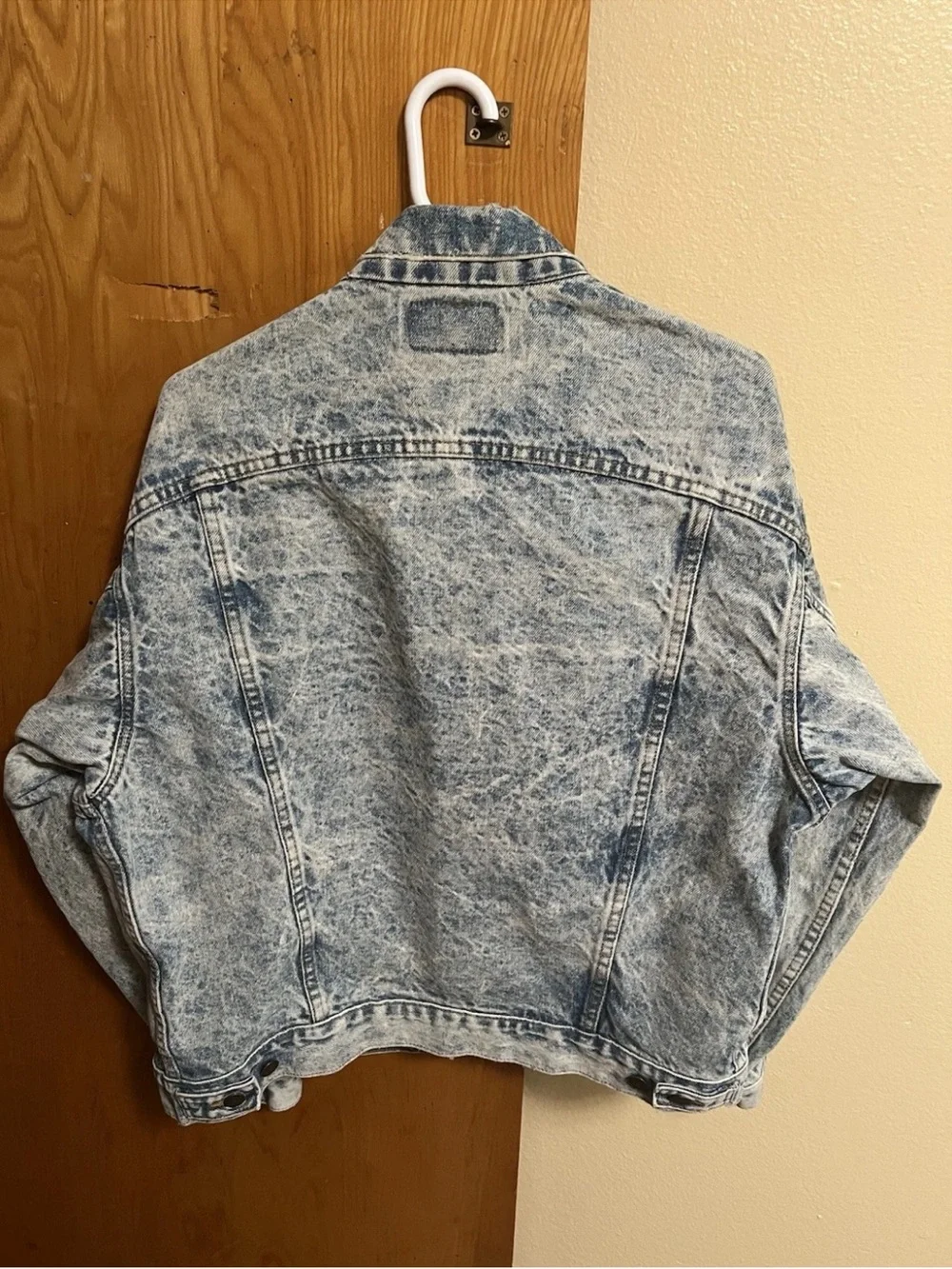Vintage Levi’s 70507-0219 Acid Wash Denim Trucker Jacket USA Made Size L 523 - Picture 4 of 13